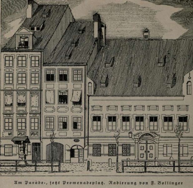 Am Parade-, jetzt Promenadeplatz - F. Bollinger