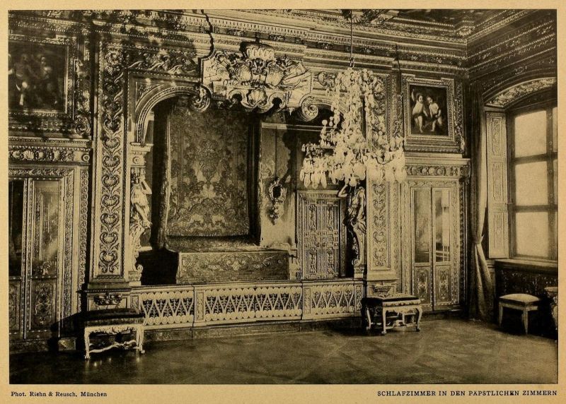 020 Schlafzimmer in den päpstlichen Zimmern