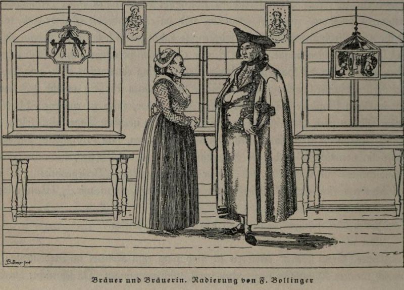München - Bräuer und Bräuerin - F. Bollinger