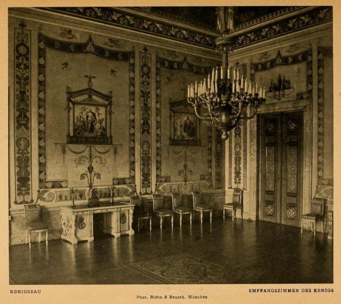 059 Königsbau. Aus dem Empfangszimmer des Königs