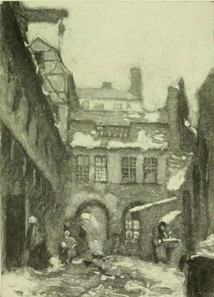 Berlin — A Glimpse of Old Berlin (Am Krögl). Painted by Karl O Lynch von Town. 
