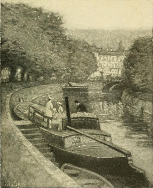 Berlin — The Landwehr Canal with the Potsdam Bridge, as seen from the Konigin-Augusta-Strasse. Painted by Karl O Lynch von Town. 