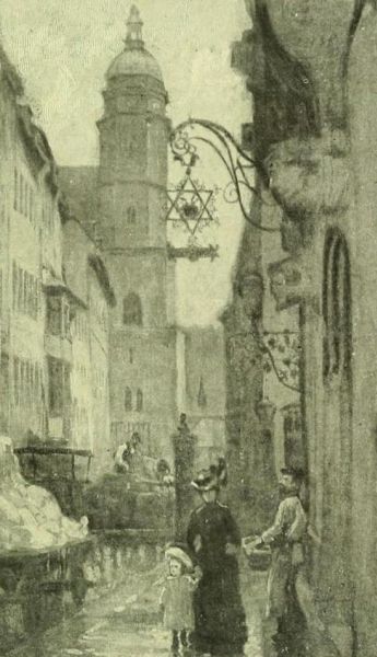 Leipsic — St. Thomass from the Burg-Strasse. Painted by Karl O Lynch von Town. 