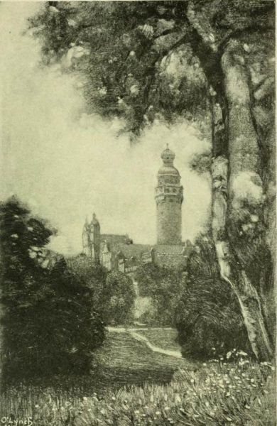 Leipsic — The New Rathaus from the Promenade-Ring. Painted by Karl O Lynch von Town. 