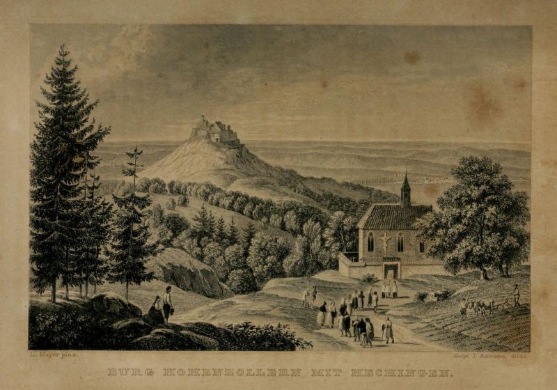 Schwaben 18 Burg Hohenzollern mit Hechingen