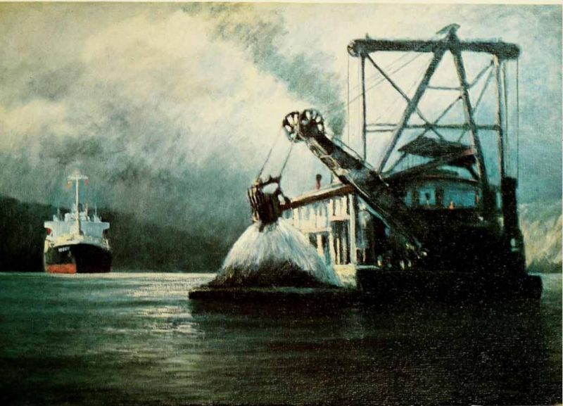 Panama-Kanal Schwimmbagger