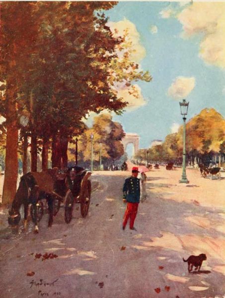 Paris, Champs-Elysée und Arc de Triomphe