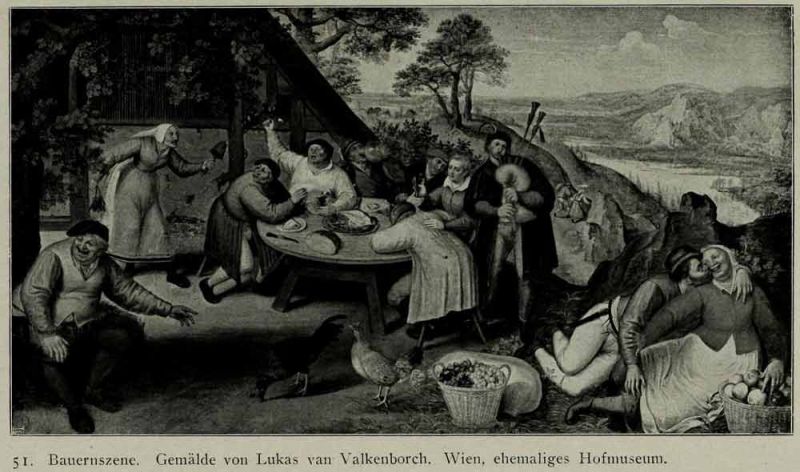 051. Bauernszene. Gemälde von Lukas van Valkenborch. Wien, ehemaliges Hofmuseum