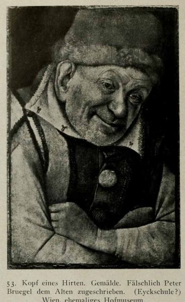 053. Kopf eines Hirten. Fälschlich P. Bruegel d. A. zugeschrieben. Wien, ehemaliges Hofmuseum