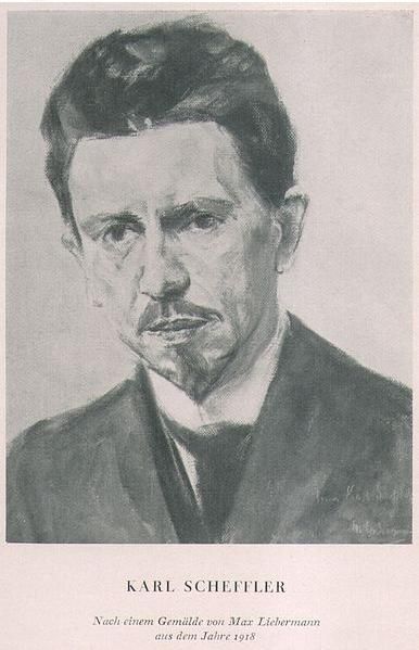 Scheffler, Karl (1869-1951) Kunstkritiker, Redakteur und Publizist