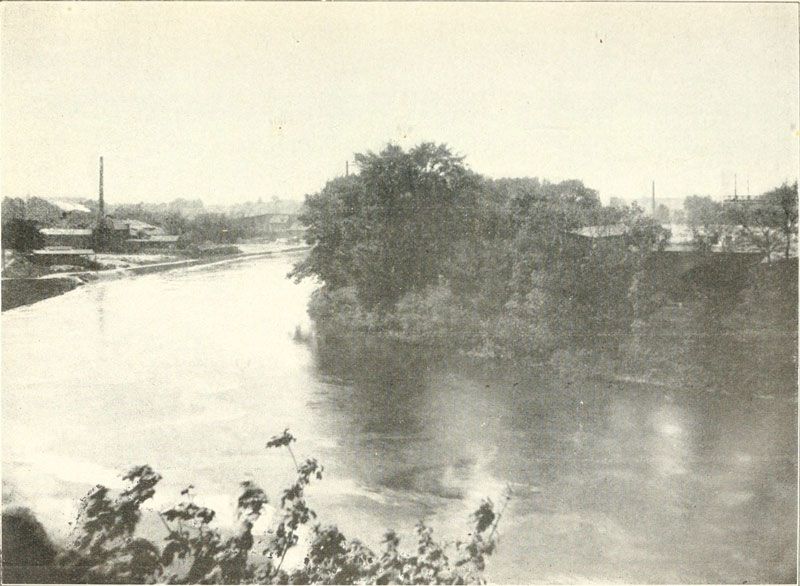 08. Ausblick auf die Saale von der Mansarde des Hauses in der Deichstraße.
