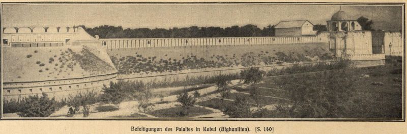 Afghanistan - Befestigungen des Palstes in Kabul