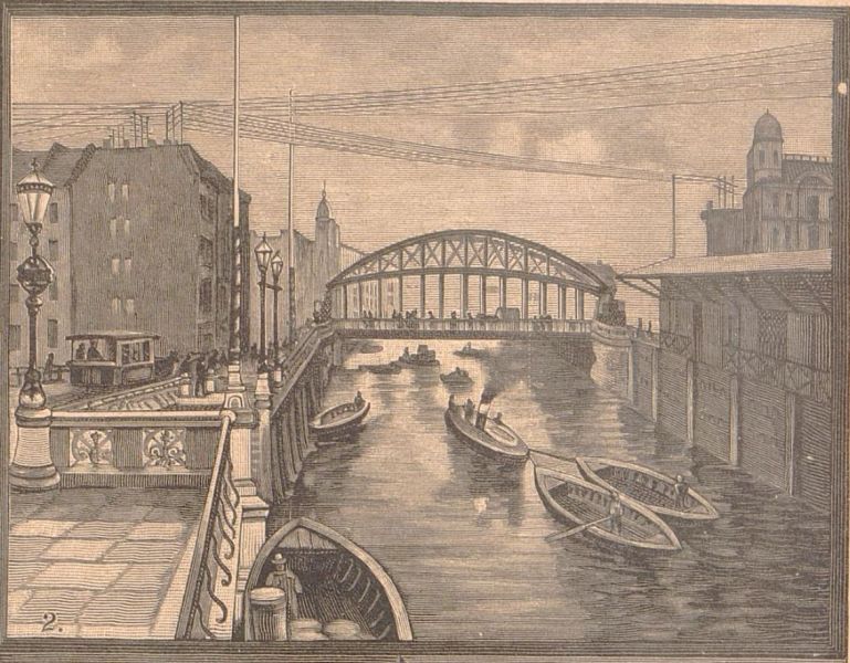 Ansichten aus dem Hamburger Freihafengebiet - 2 Die Kornhausbrücke
