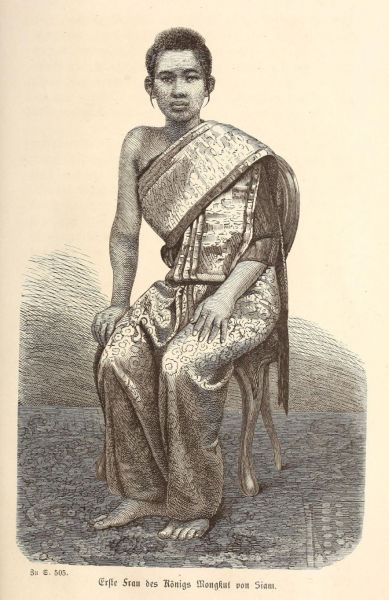 Erste Frau des Königs Mongkul von Siam
