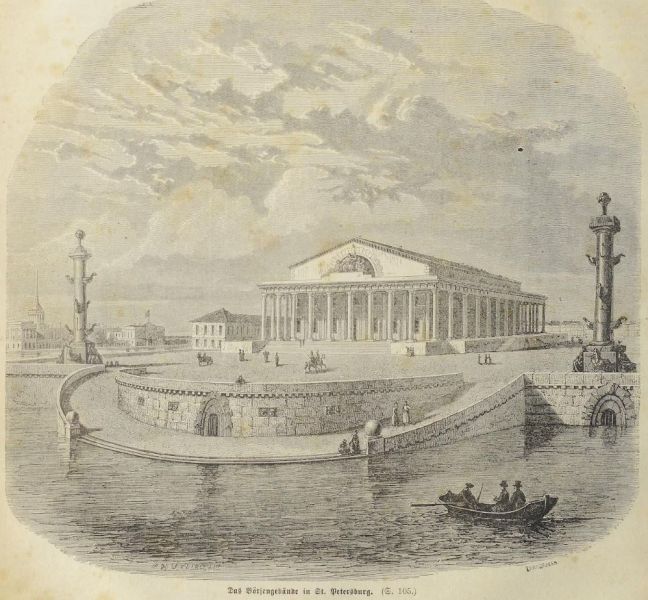 Das Börsengebäude in St. Petersburg