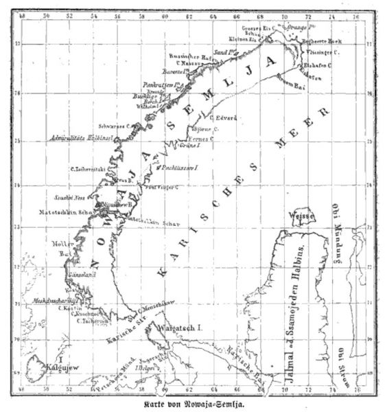 034 Karte von Nowaja-Semlja