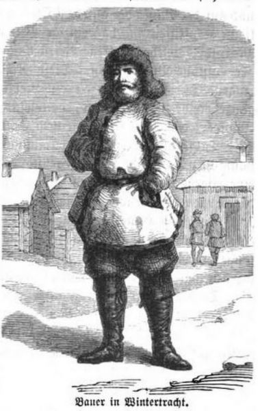 045 Bauer in Wintertracht