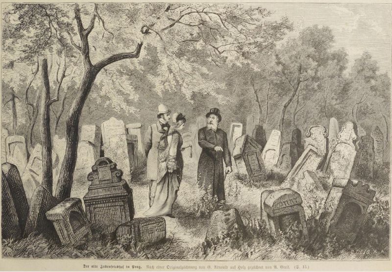 Der alte Judenfriedhof zu Prag