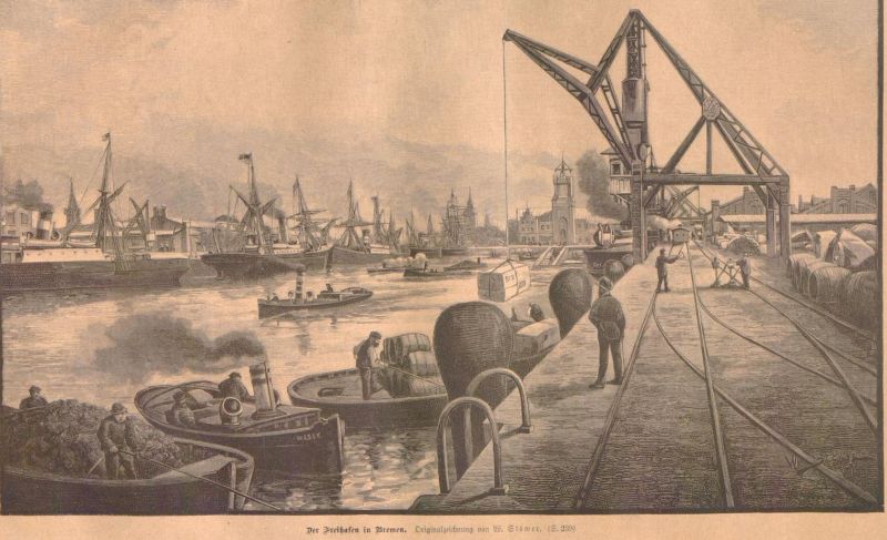 Der Freihafen in Bremen