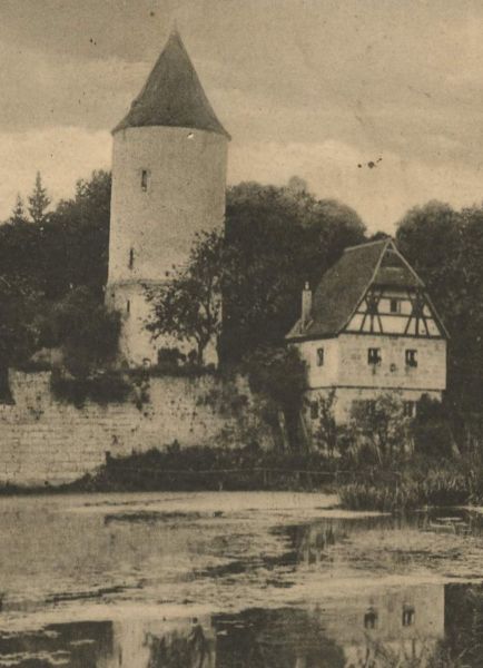 Dinkelsbühl, Partie im Stadtpark__