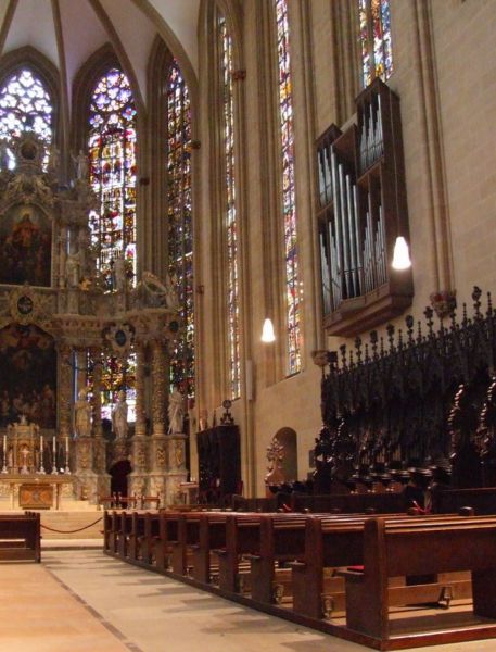 Erfurt, Dom, Altar und Chorgestül