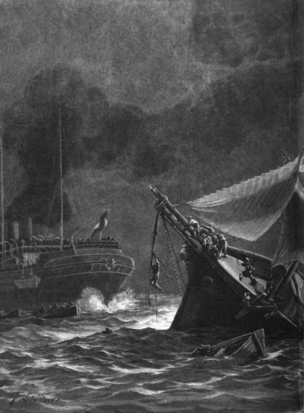 Maritimes, Schiffsunglück, Übergesegelt