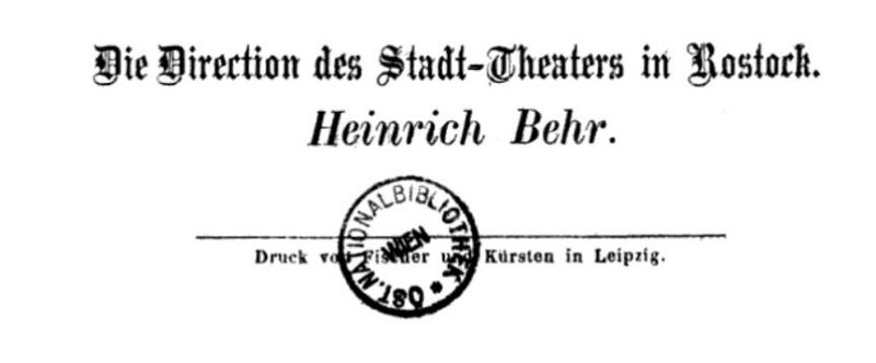 Die Direktion des Stadttheaters Rostock