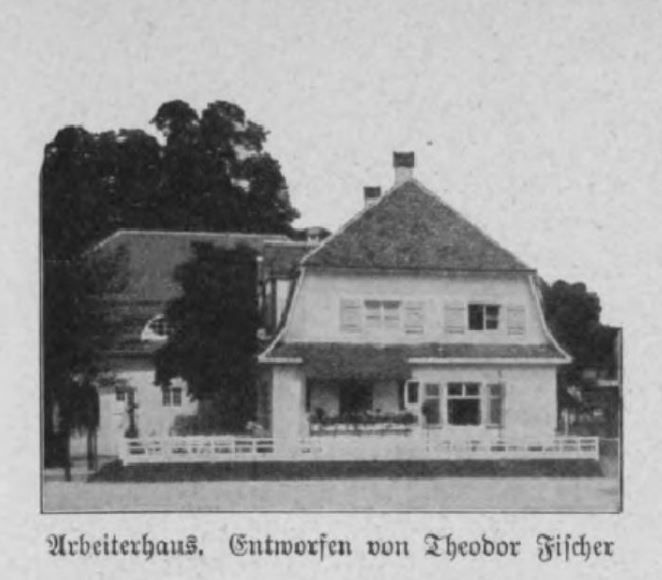 01 Arbeiterhaus, Entworfen von Theodor Fischer