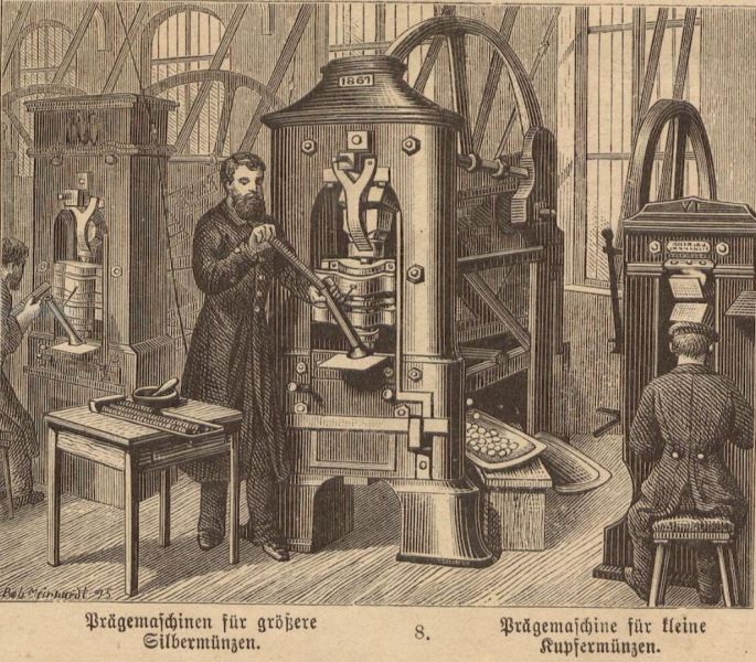 Berlin Münze 08 Prägemaschinen