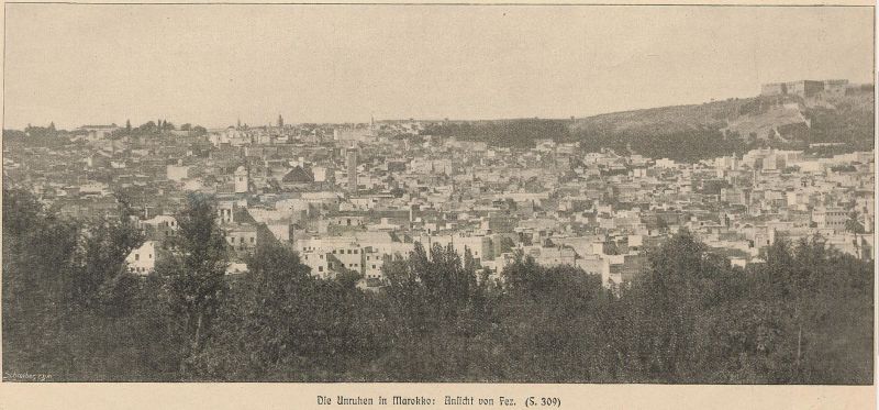 Die Unruhen in Marokko - Ansicht von Fez