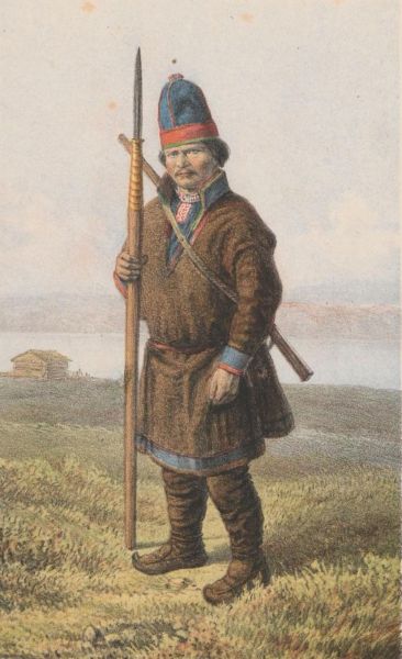 Lappe-Jäger mit Speer (2)
