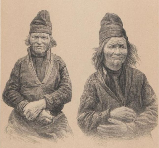 Lappen-Ehepaar, alt