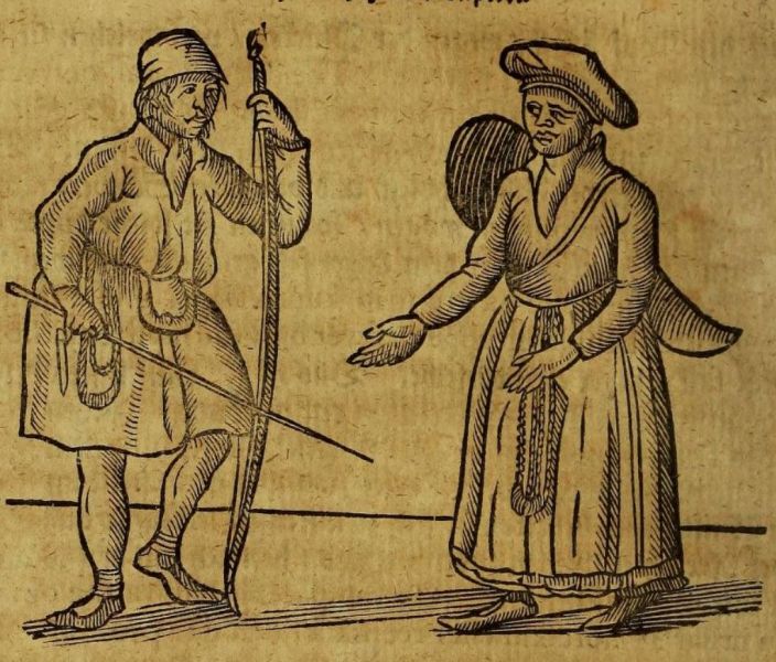 Lappen-Familie, Mann mit Bogen