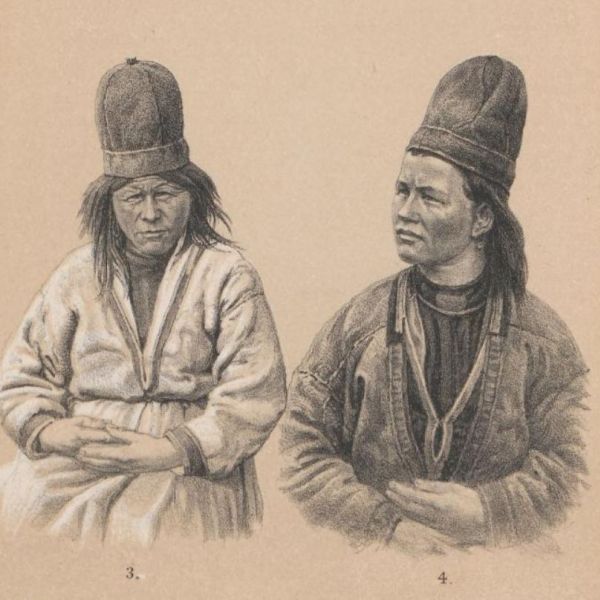 Lappen-Frauen, traditionell