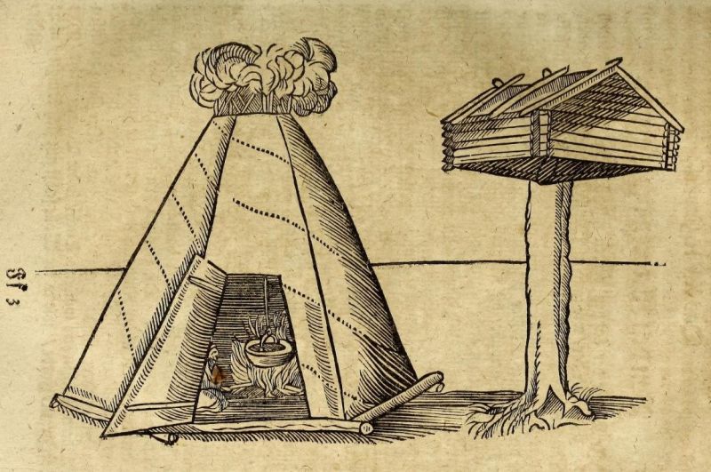 Lappen-Wohn- und Lagerräume