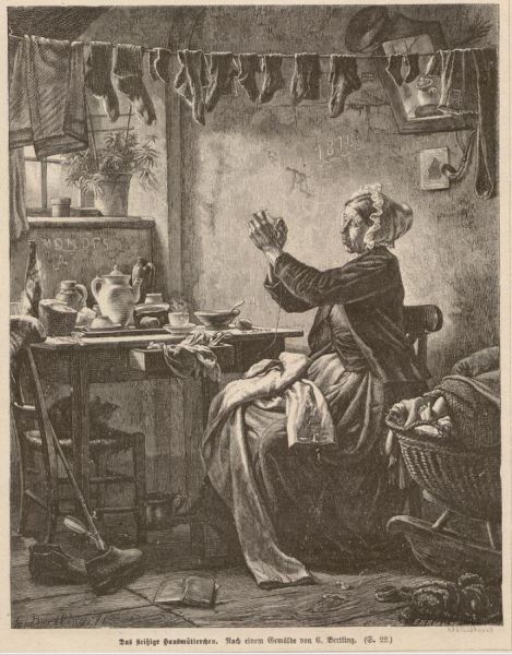 Das fleißige Hausmütterchen