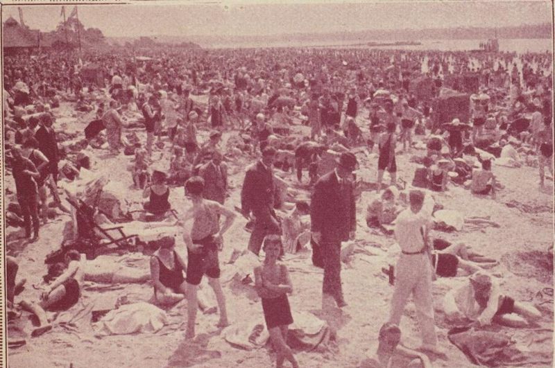 Überfüllung der Sommerfrische