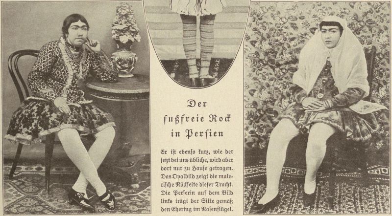 Der fußfreie Rock in Persien