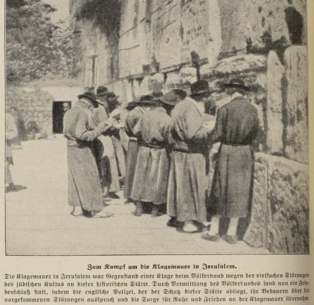 Zum Kampf um die Klagemauer in Jerusalem