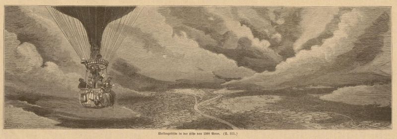 Wolkengebilde in der Höhe von 1.300 Meter