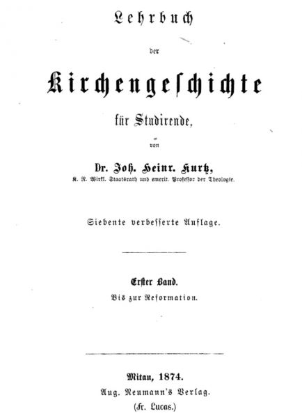 Lehrbuch der Kirchengeschichte Titel