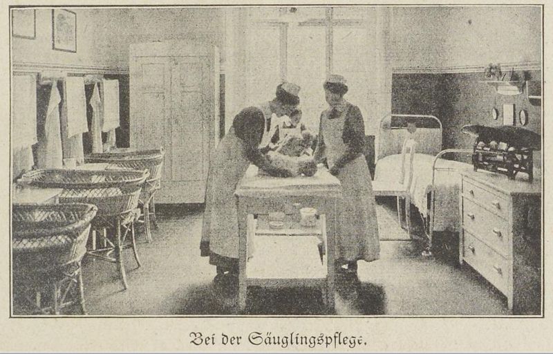Soziales, Bei der Säuglingspflege