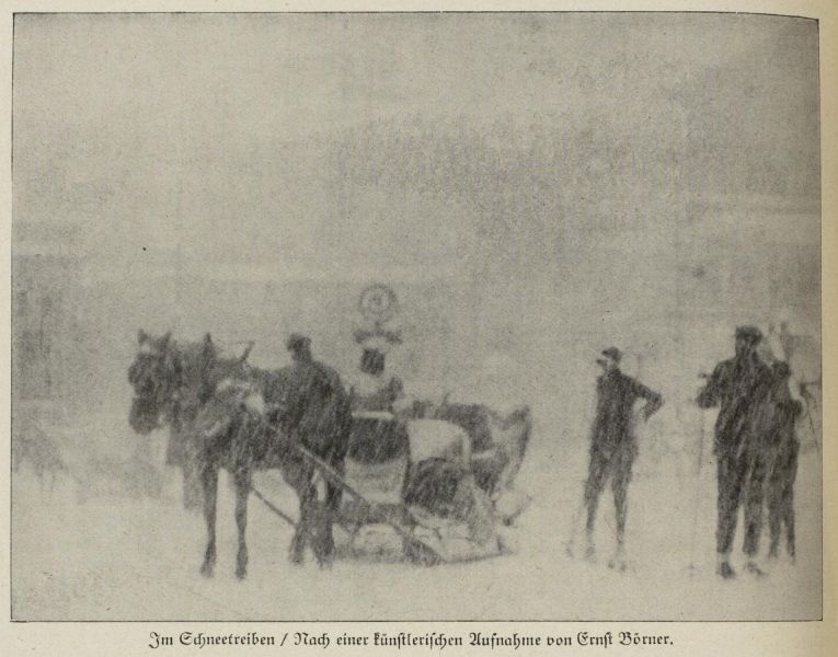 Klima, Wetter, Im Schneetreiben