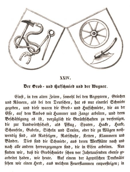 24 Der Grob- und Hufschmied und der Wagner