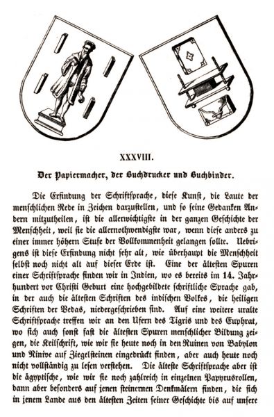 38 Der Papiermacher, der Buchdrucker und Buchbinder