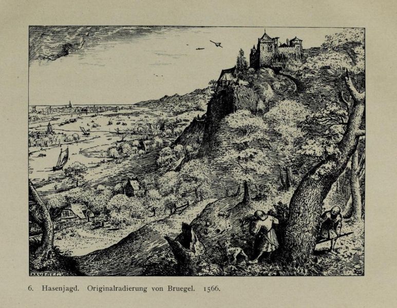 06 Hasenjagd. Bruegel 1566