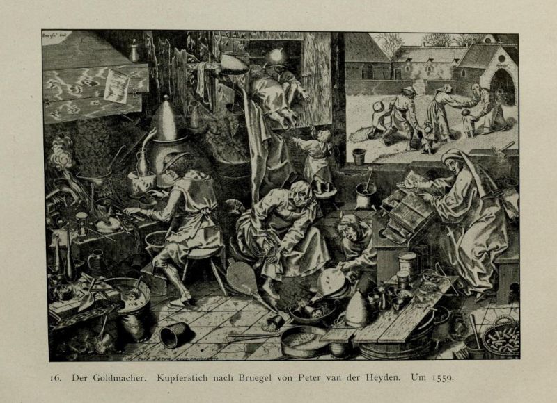 16 Der Goldmacher, Bruegel 1559
