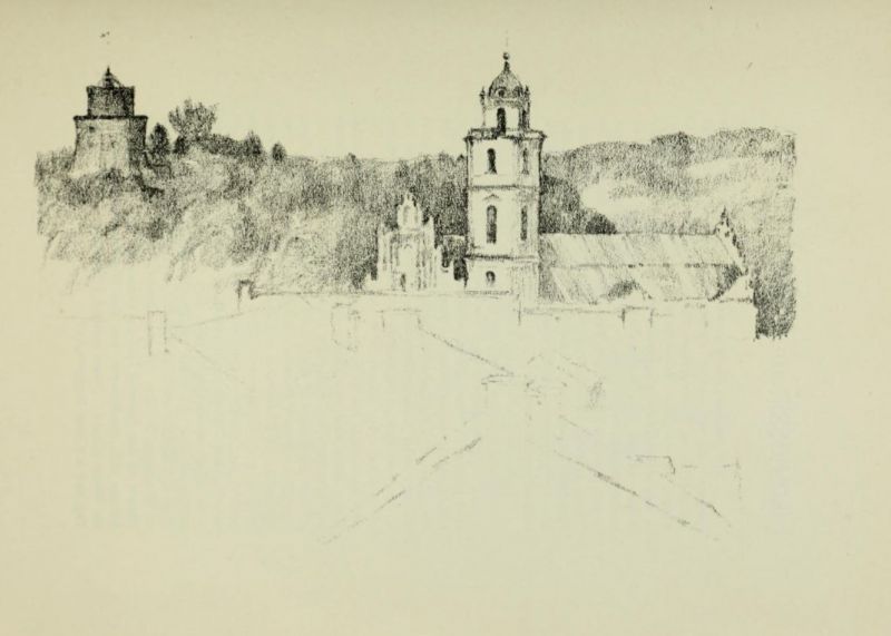 17. Blick auf den Schlossberg in Wilna