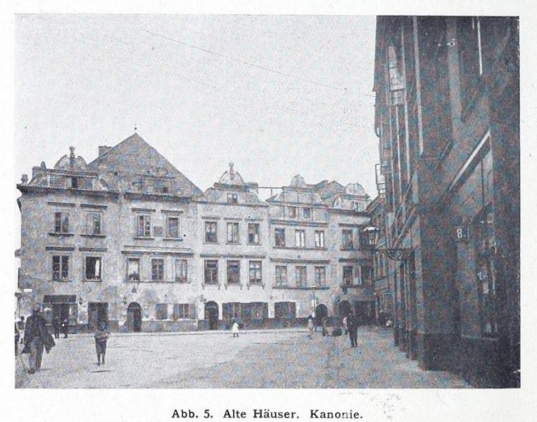 Warschau 005 Alte Häuser. Kanonie