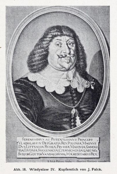 Warschau 018 Wladyslaw IV. Kupferstich von J. Falck